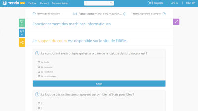 QCM de cours ICN/ISN